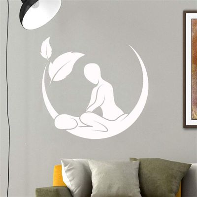 QIANGTOU Massage Salon Spa Beauty Health Therapy Wall Decal, Waterproof Vinyl Sticker, 42 x 44 cm