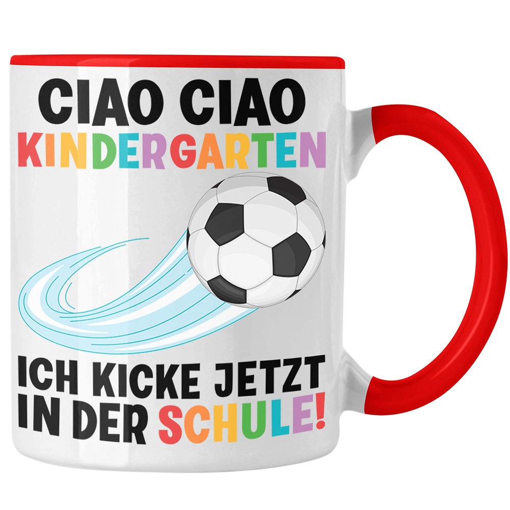 Trendation Football Mug for Boys’ First Day of School, Red