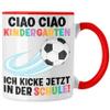 Trendation Football Mug for Boys’ First Day of School, Red view 1