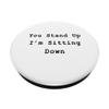 Daily Stand-Up Sit-Down Agile Scrum Lean PM Funny PM Coach PopSockets with Interchangeable PopGrip view 2