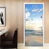 CBWRAW 3D Door Sticker, Beach Sunset Landscape, 77 x 200 cm view 2