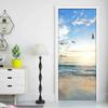 CBWRAW 3D Door Sticker, Beach Sunset Landscape, 77 x 200 cm view 3