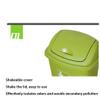 YGCBL Portable Trash Can, Pink, 30 L view 4