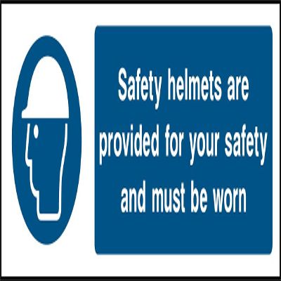Safety Helmets Must Be Worn for Your Safety