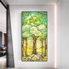 Stained Glass Window Privacy Film, European Church Style, No Glue, Static Cling, 89 x 200 cm view 2