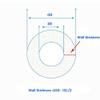LUOSHUAI Transparent Food-Grade Silicone Tube for Peristaltic Pumps, 7.9 mm ID × 11.1 mm OD, 2 m view 4