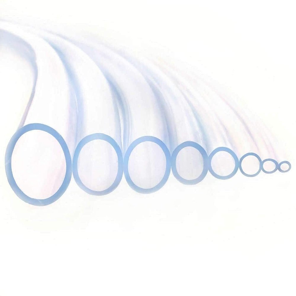 LUOSHUAI 1 m Transparent Food-Grade Flexible Silicone Tubing, 5 x 7 mm