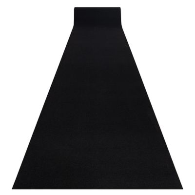 Lufer Rumba Anti-Slip Runner, Solid Black, 60 x 180 cm