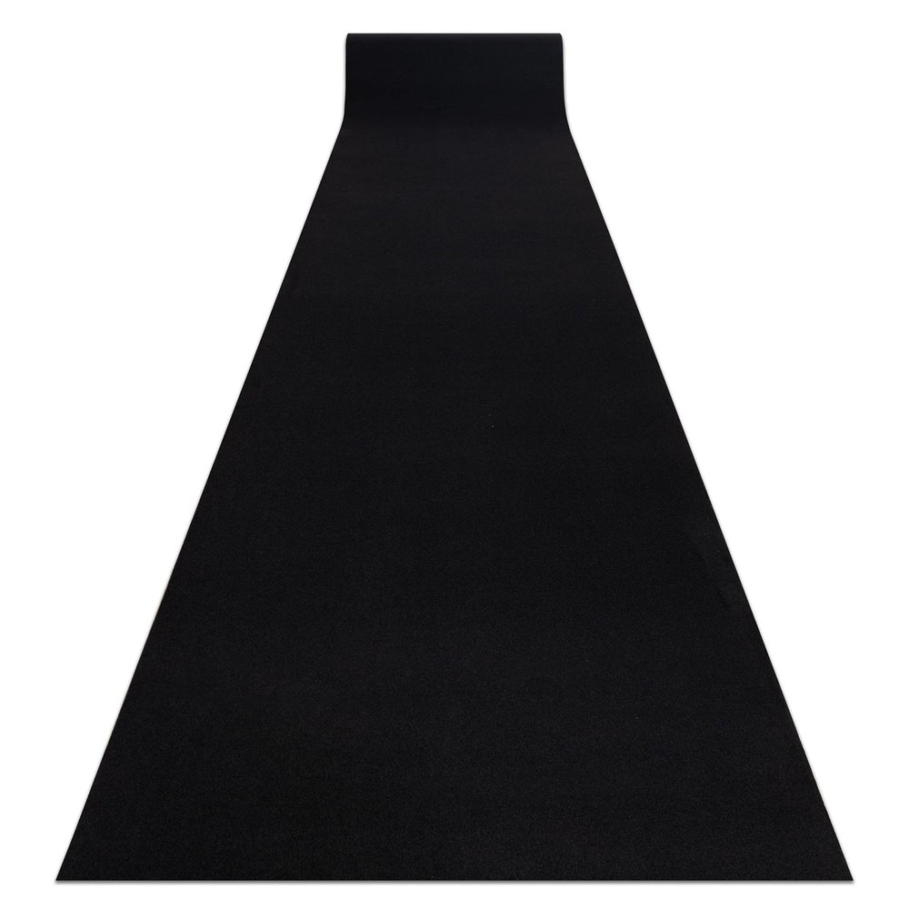 Lufer Rumba Anti-Slip Runner, Solid Black, 60 x 180 cm