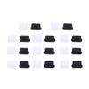 USB Type-C Dust Plugs, 10 Pairs, Black Plastic, for Ports view 1