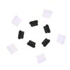 USB Type-C Dust Plugs, 10 Pairs, Black Plastic, for Ports view 3