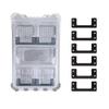 StealthMounts Packout Mounting Cleats (6-Pack) | Tool Box Storage System | Mount Anywhere | Compatible with Milwaukee Packout | Durable Brackets (Black) view 1