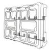 StealthMounts Packout Mounting Cleats (6-Pack) | Tool Box Storage System | Mount Anywhere | Compatible with Milwaukee Packout | Durable Brackets (Black) view 2