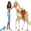 Spirit Pru Doll (7 in) with 7 Movable Joints, Fashion Top, Treats, Brush & Chica Linda Horse (8 in) with Soft Mane & Tail, Great Gift for Ages 3+ view 2