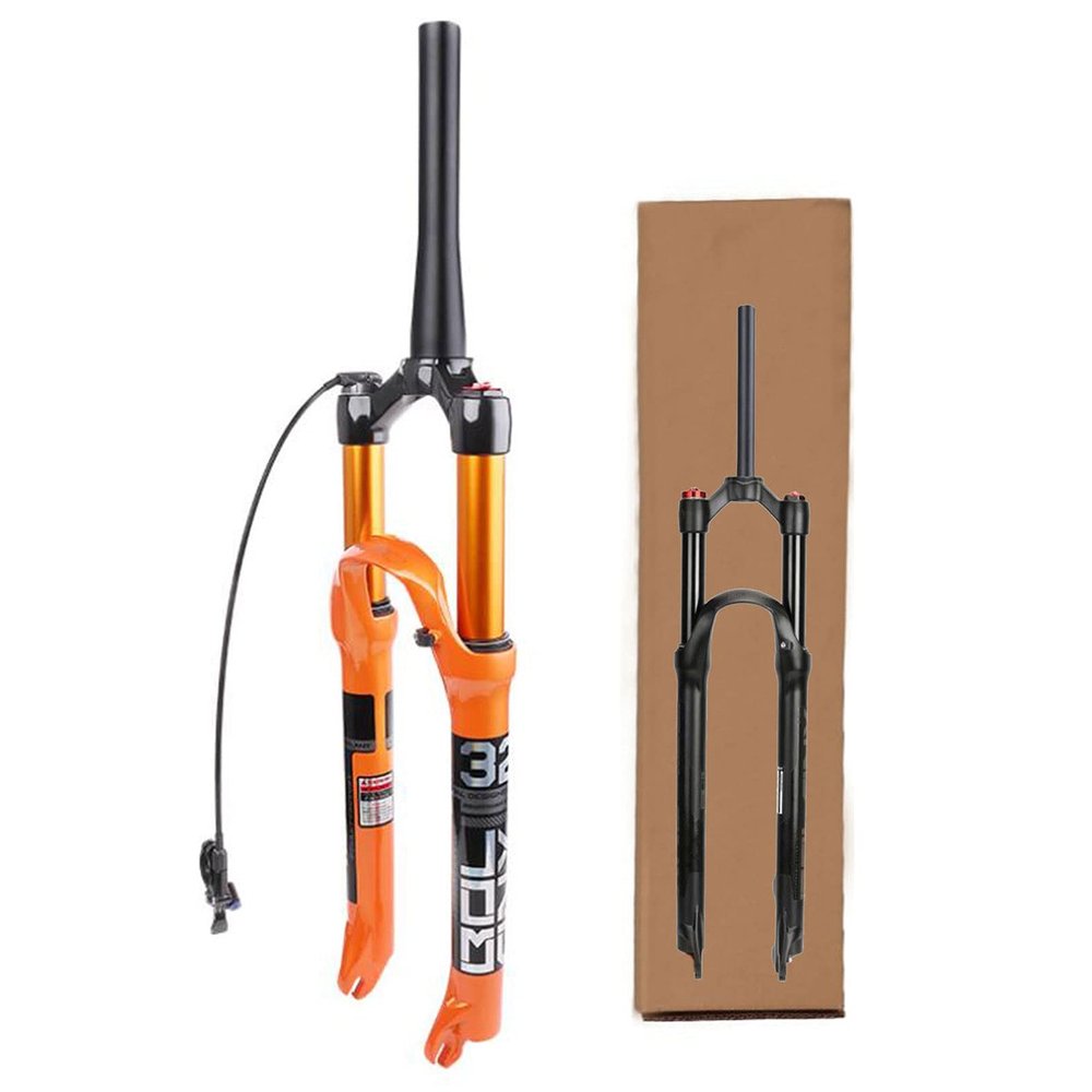 SJHFG MTB Air Suspension Fork, 26/27.5/29 in, 120 mm Travel, Remote Lockout