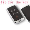 YJADHU Silicone Car Key Cover, 5-Button, for Land Rover Range Rover Sport Evoque Discovery, Red view 2
