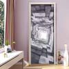 CBWRAW Door Sticker Wallpaper, 3D Retro Photo Wallpaper, 77 x 200 cm, Self-Adhesive PVC, Waterproof and Removable view 3