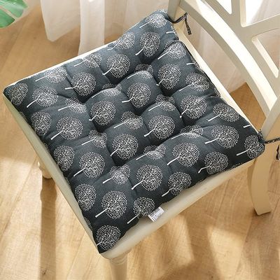 Chair Cushions with Ties, Set of 2, Filled Seat Cushions, Dandelion, 50 x 50 cm