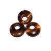 LVYAN 5-Piece Set, 18 mm Natural Turquoise, Agate, Jade and Crystal Stone Donut Charm Pendants for DIY Jewelry Making view 2