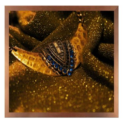 arte-tuo Saphir Picture Frame 42 x 52 cm, Copper Look, Clear Acrylic Glass