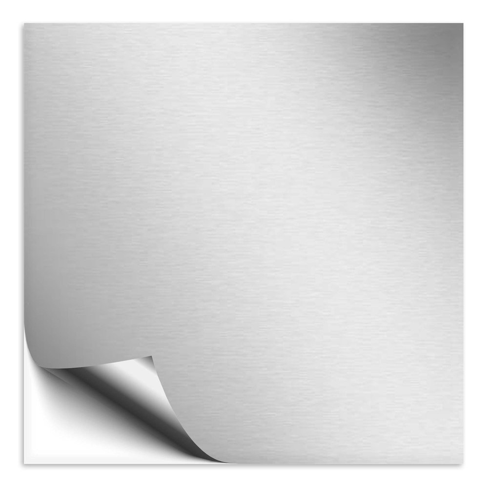 400 Silver-Gray Matte Tile Stickers, 15 x 15 cm