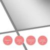 400 Silver-Gray Matte Tile Stickers, 15 x 15 cm view 2