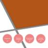 200 Glossy Hazelnut Brown Tile Stickers, 15 x 15 cm view 2