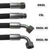 Hydraulic Hose 1SN, 6000 mm, DN10, 12L, DKOL90-DKOL90, 180 bar view 2