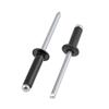 Black Round-Head Open-End Aluminum Rivets, M2.4 × 5 mm, 200 Pieces view 3