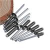 Black Round-Head Open-End Aluminum Rivets, M2.4 × 5 mm, 200 Pieces view 4