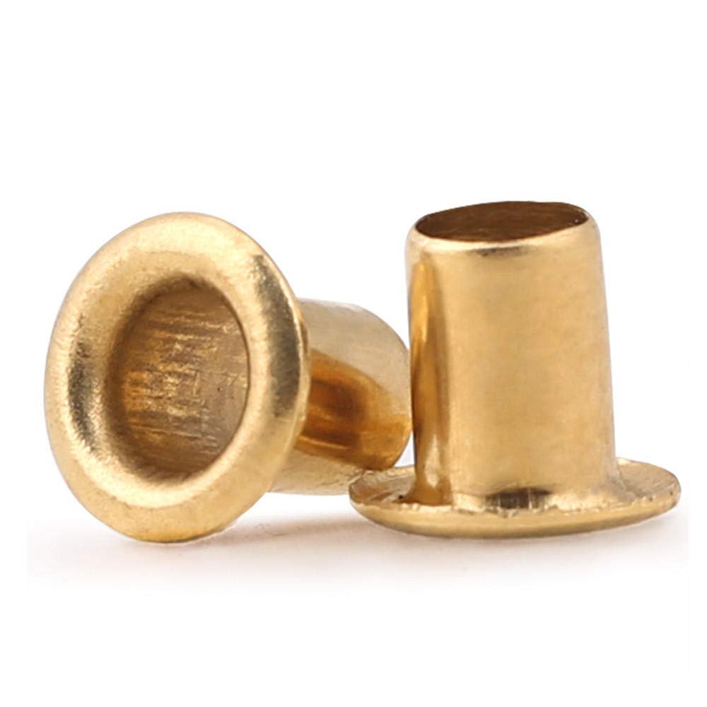 Hollow Copper Rivets, M5 × 10 mm, 80 Pieces