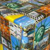 KEVKUS Oilcloth Tablecloth 06245-01 New York Statue of Liberty Taxi, 140 x 320 cm, Rectangular view 1
