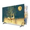 Outdoor TV Cover, Sun Protection for Wall-Mounted or Desktop Curved Screens, Soft Fabric, Craft 331 (Color: S, 55 Inch) view 2