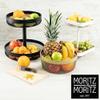 Moritz & Moritz 2-Tier White Metal Fruit Stand view 2