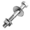 M5 x 55 mm Partially Threaded Hex Bolts, A2 Stainless Steel, with Flange Nuts and Large Washers, 5-Pack | MESAROS view 1