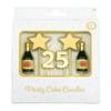 PD-Party 25th Birthday Number Candle, Gold, 3 x 9 x 1 cm view 1
