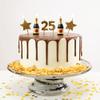 PD-Party 25th Birthday Number Candle, Gold, 3 x 9 x 1 cm view 3