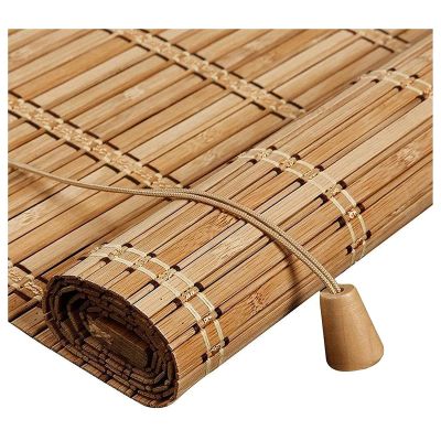 YSJX Bamboo Privacy Roller Blind for Windows and Doors, 130 x 245 cm