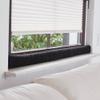 Erwin Müller Draft Excluder 2-Pack – Door Stopper for Windows and Doors – Virgin Wool – Anthracite, 100 cm view 2