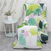 LIANYG Stretch Wingback Chair Cover, Floral Spandex Slipcover (A1 Chair Cover) view 3