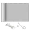 QIAOH Balcony Privacy Screen 70 x 900 cm, Wind and Sun Protection, with Copper Grommets, Nylon Cable Ties and Cord view 1