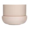 Iittala Nappula Ceramic Planter with Saucer, Beige, 17 x 17 x 13 cm, 1059790 view 1