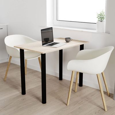 AKKE mikon 70x50 Dining Table with Black Legs - Sonoma