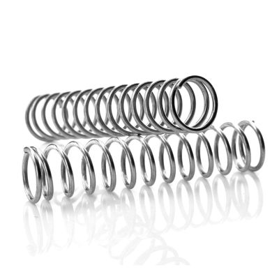 Liovns Mdingbao 304 Stainless Steel Compression Springs, 0.8 mm Wire, 8 mm OD, 10–50 mm Length, 10-Pack