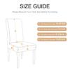 LIJUCAI 1/2/4/6-Piece Printed Stretch Spandex Dining Chair Covers, A1, 2 Pieces view 2
