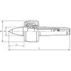Extended Live Lathe Center, MK2, 30/60, 7,000 rpm, Up to 140 kg view 2