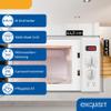 Exquisit Retro Microwave with Grill, 20 L, 700 W, White, Dial Controls view 4