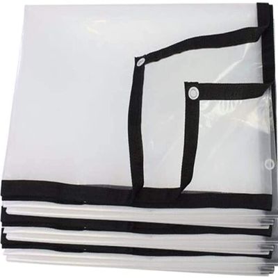 HYHMJ Waterproof Clear Garden Cover Tarp, 3.5 x 5 m