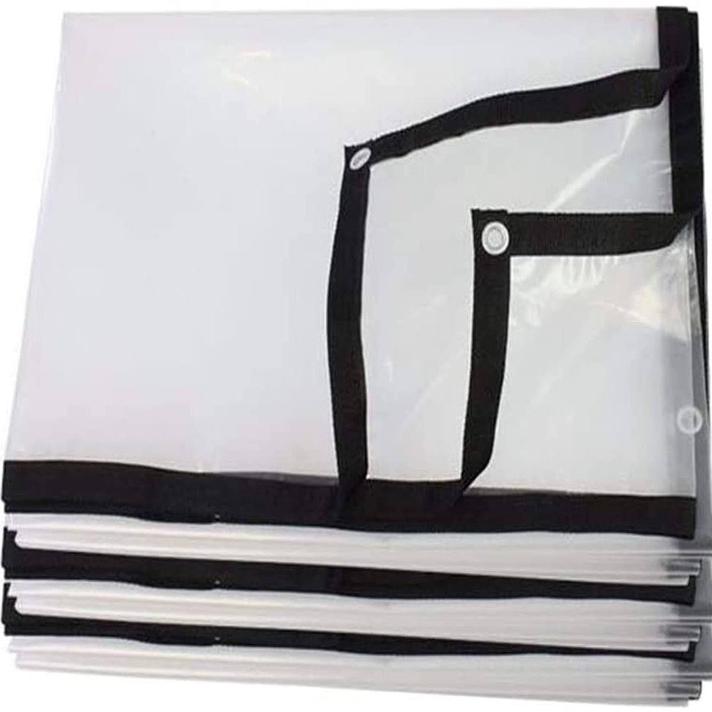 HYHMJ Waterproof Clear Garden Cover Tarp, 3.5 x 5 m