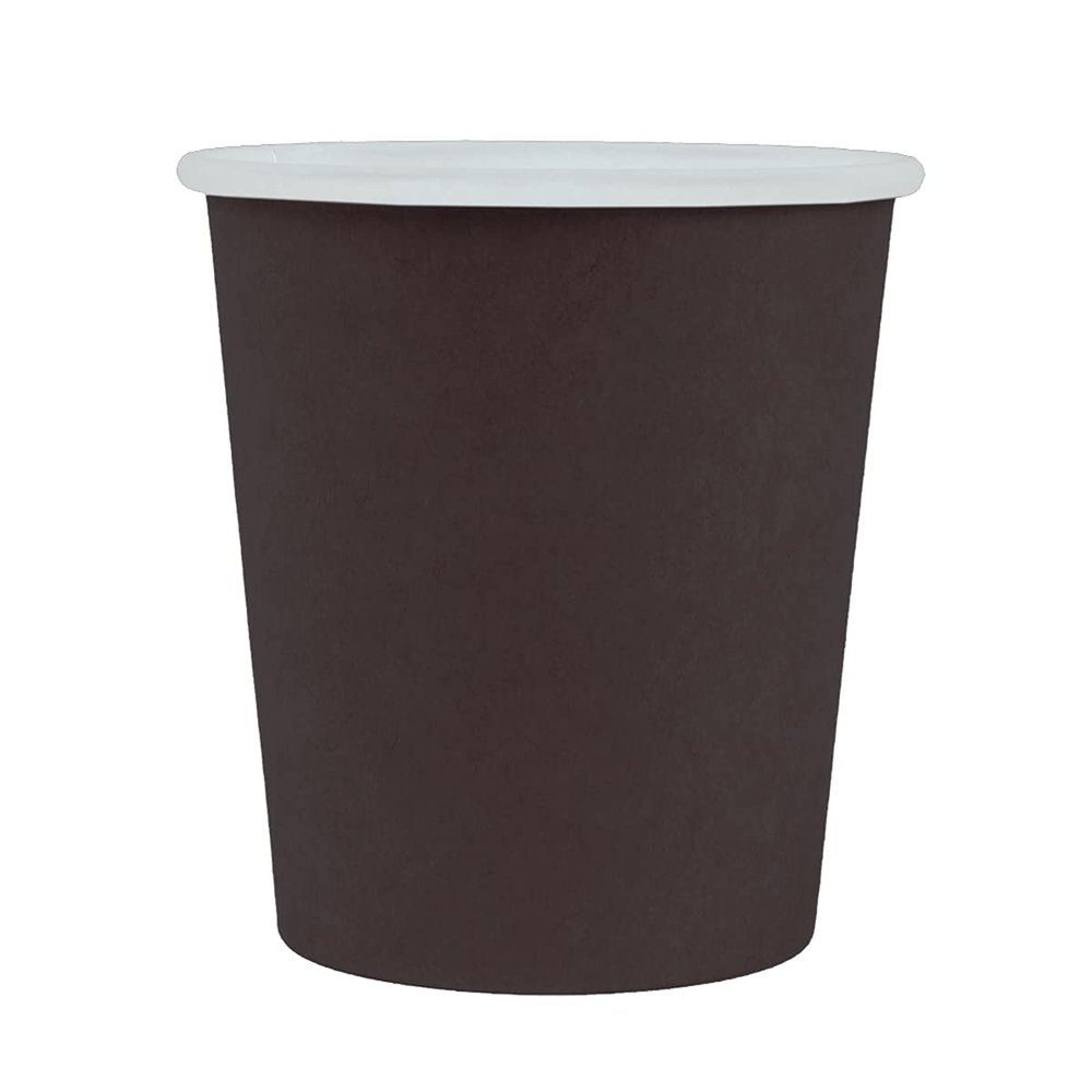 50 Small 120 mL Containers, 210 + 18 PE g/m², 6.15/4.5 × 6.5 cm, Black Cardboard